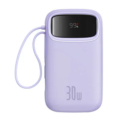 Powerbank Baseus qpow 2 20000mah 30w 2xusb-c (fioletowy)
