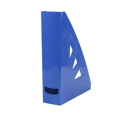 Pojemnik na czasopisma a4/70mm OFFICE PRODUCTS niebieski plastikowy ażurowy
