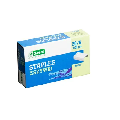 Zszywki D.RECT 26/6 1000szt