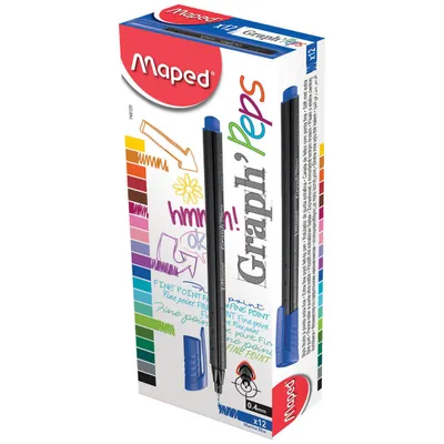 Cienkopis MAPED graph peps niebieski 0.4mm