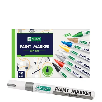 Marker olejowy D.RECT sp-101 srebrny 2-4.5mm