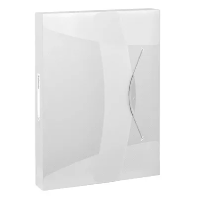 Teczka z gumką a4 ESSELTE vivida 624050 biały pp 40 mm