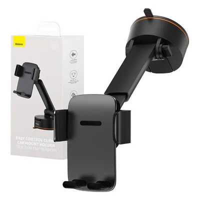 Uchwyt samochodowy Baseus easy control clamp z przyssawką (czarny)