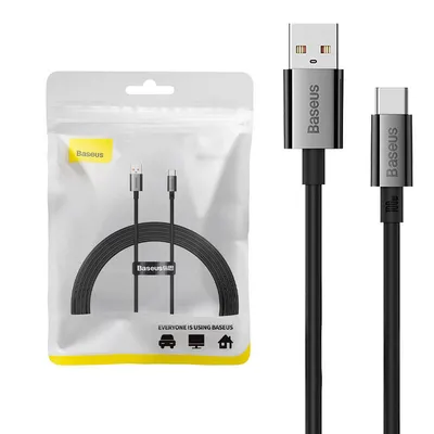 Kabel usb do usb-c Baseus superior 100w 2m (czarny)