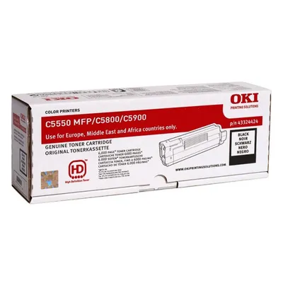 Toner oryginalny OKI c58/59 43324424 czarny 6000 stron