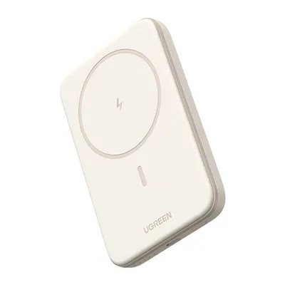 Powerbank magnetyczny 10000mah UGREEN pb561, usb-c, 15w (beżowy)