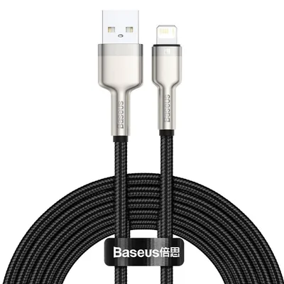 Kabel usb do lightning Baseus cafule, 2.4a, 2m (czarny)
