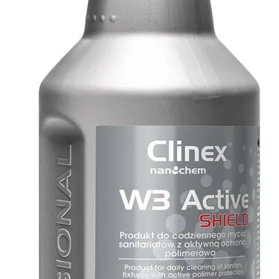 Preparat do mycia sanitariatów i łazienek CLINEX w3 active shield 1l