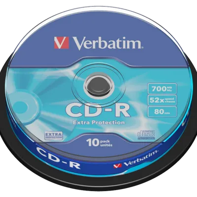 Płyta cd-r 700mb 52x VERBATIM datalife 43437 cake 10 szt.