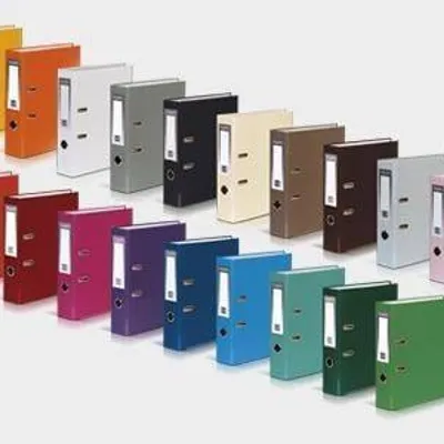 Segregator a4 tektura VAUPE fck 50mm 062/10 pastelowy różowy dźwigniowy