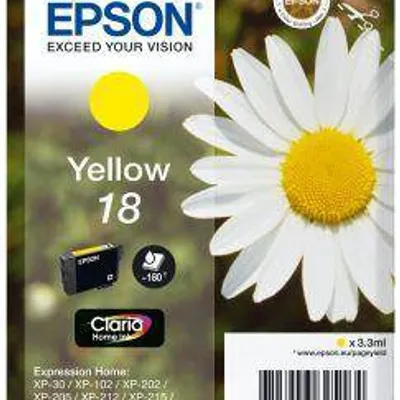 Tusz oryginalny EPSON t1804 c13t18044012 yellow 3,3 ml