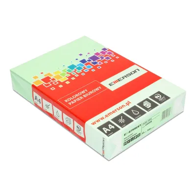 Papier ksero kolor a4 EMERSON zielony 80g 500 ark