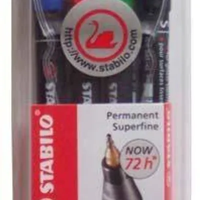 Foliopis STABILO ohpen 841/4 mix*4 s - 0.4 4szt