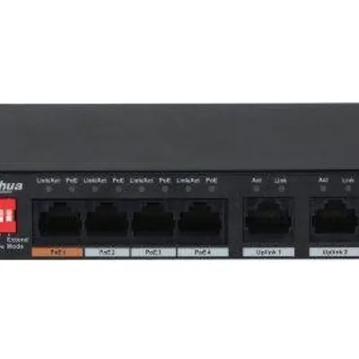 Dahua switch poe 4-port 2x rj45 pfs3006-4et-60-v2