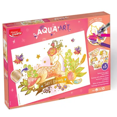 Obrazy akwarelowe Maped Creativ aqua art motyw leśny