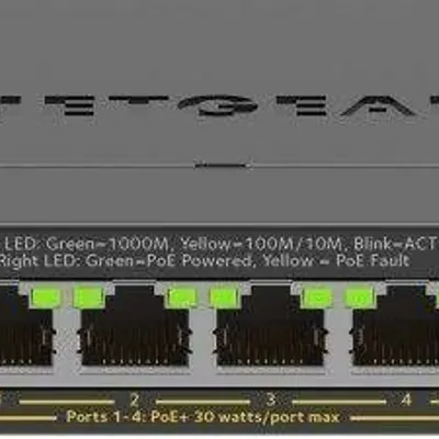 Netgear przełącznik gs305epp switch unmanaged 5ge (4xpoe+)