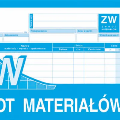 Druk akcydensowy zw zwrot materiałów na zewnątrz 1/3 a4 Michalczyk i Prokop wielokopia 80 kart.