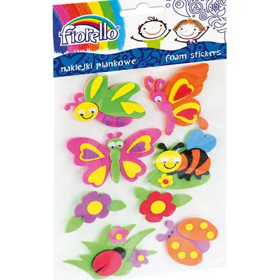 Naklejki dekoracyjne piankowe Fiorello gr-np128 owady 170-2384 mix