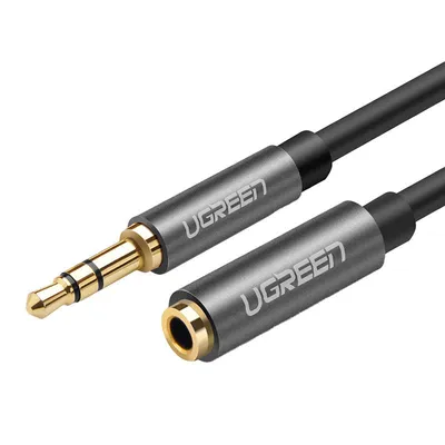 Ugreen av118 przedłużacz audio aux jack 3,5 mm, 1.5m (czarny)