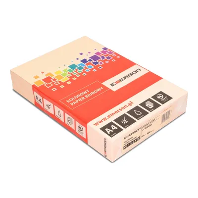 Papier ksero kolor a4 EMERSON łososiowy 80g 500 ark