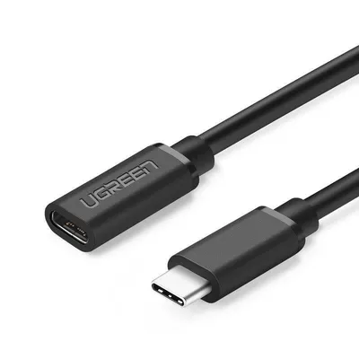 Przedłużający kabel usb-c 3.1 UGREEN ed008, 4k, 60w, 0,5m (czarny)