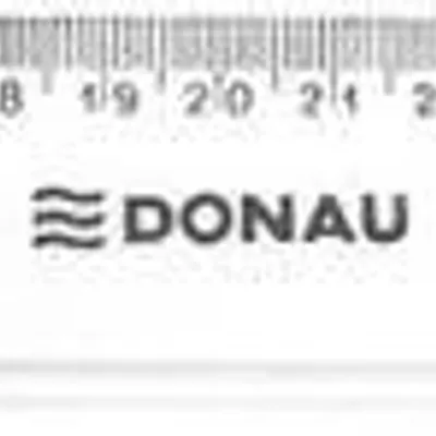 Linijka plastikowa 40cm DONAU przezroczysta
