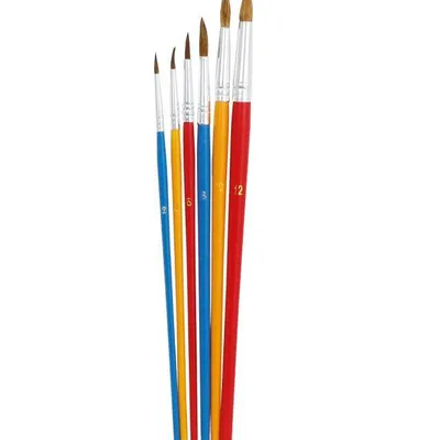 Pędzle okrągłe nr 2,4,6,8,10,12 Grand 252b 170-1421 kozie włosie 6szt