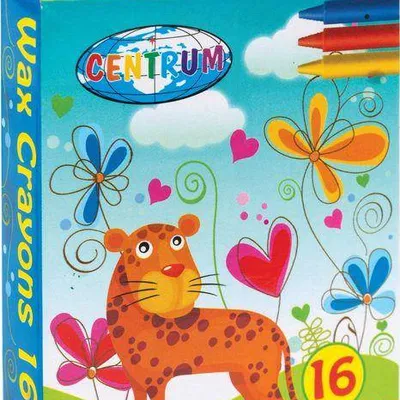 Kredki świecowe CENTRUM giraffe 80596 mix*16