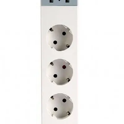 Gembird inteligentna listwa zasilająca tuya 4xde 2xusb-a 1xusb-c biała