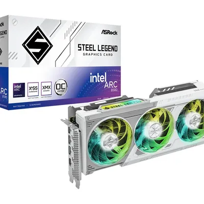 Asrock karta graficzna b580 steel legend 12gb oc gddr6 192bit 3dp/hdmi