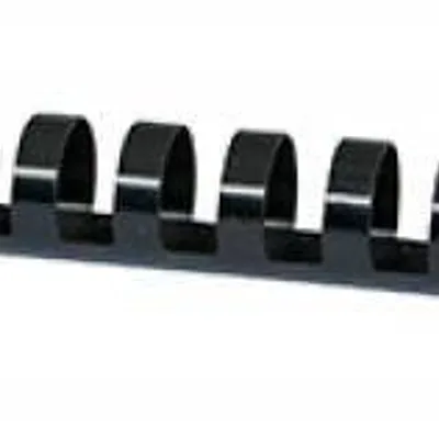 Grzbiet plastikowy 19mm (165 kartek) OFFICE PRODUCTS czarny 100 szt.