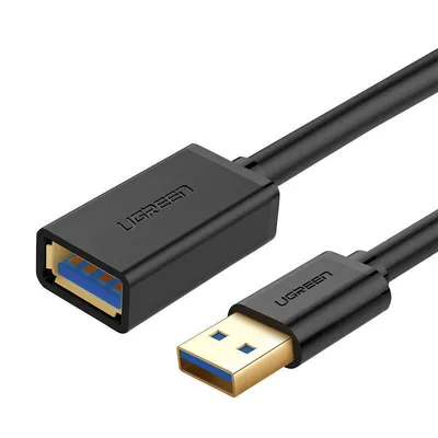 Kabel usb 3.0 UGREEN 10368b, męski, 1m (czarny)