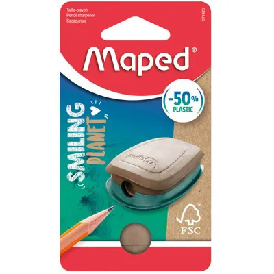 Temperówka MAPED smiling planet 1 otwór pudełko z zawieszką