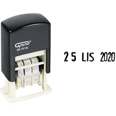 Datownik literowo-cyfrowy czcionka: 4mm Grand r-4510l 140-1065