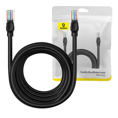 Kabel sieciowy Baseus ethernet cat5, 8m (czarny)
