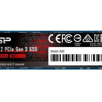 Silicon power dysk ssd p34a80 1tb pcie m.2 nvme 3400/3000 mb/s