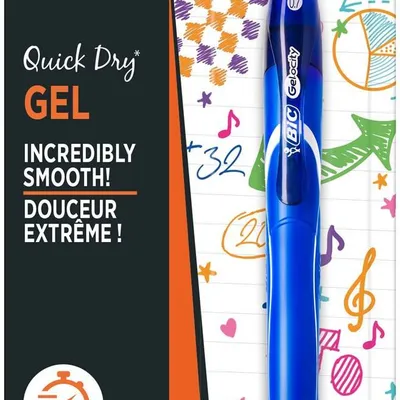 Długopis żelowy BIC intensity quick dry 964765 niebieski 0.7mm blister