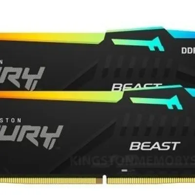Kingston pamięć ddr5 fury beast black rgb 64gb(2*32gb)/6000 cl36 expo