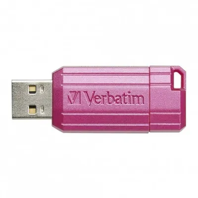 Verbatim usb flash disk, usb 2.0, 128gb, store,n,go pinstripe, różowy, 49460, do archiwizacji danych