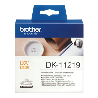 Tasiemka oryginalna czarny/białe BROTHER dk11219 12mm
