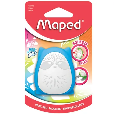 Gumka MAPED mini cute squeeze niebieska blister