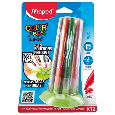 Flamastry MAPED colorpeps jungle innovation 12 szt blister