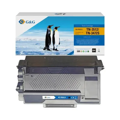 G&g kompatybilny toner z tn3512, black, 12000s, nt-pb3512, dla brother hl-l6400dw, n
