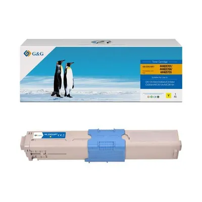 G&g kompatybilny toner z 44469704, yellow, 3000s, nt-co310y, dla oki c310dn, c330dn, c510dn, c530dn, mc351dn, mc361dn, n