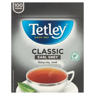 Herbata TETLEY classic earl grey 100 torebek