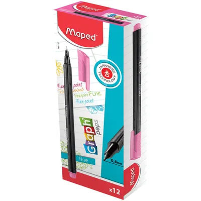 Cienkopis MAPED graph peps różowy 0.4mm