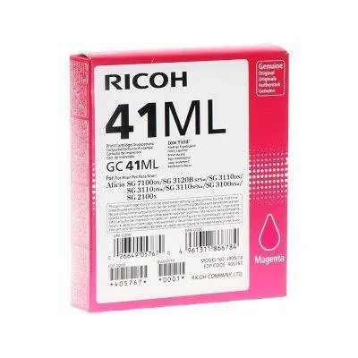 Żel kaseta oryginalna RICOH gc41ml 405767 magenta 600b stron