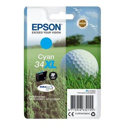 Tusz oryginalny EPSON t3472 c13t34724010 cyan 10,8 ml
