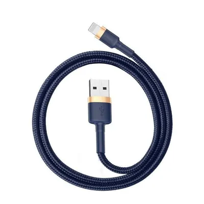 Kabel usb lightning Baseus cafule 1.5a 2m (złoto-granatowy)