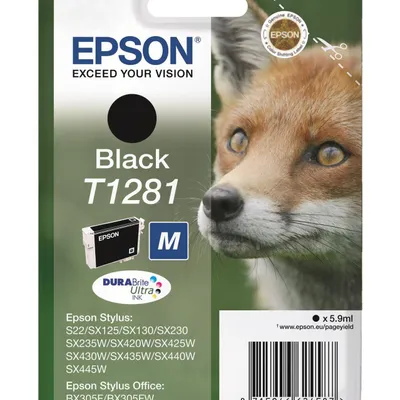 Tusz oryginalny EPSON t1281 c13t12814012 czarny 5,9 ml